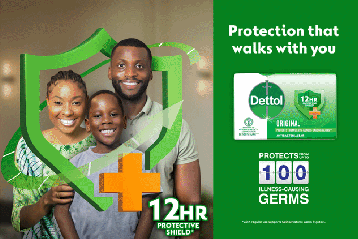 Wobbler in store — Dettol Soap 12HR