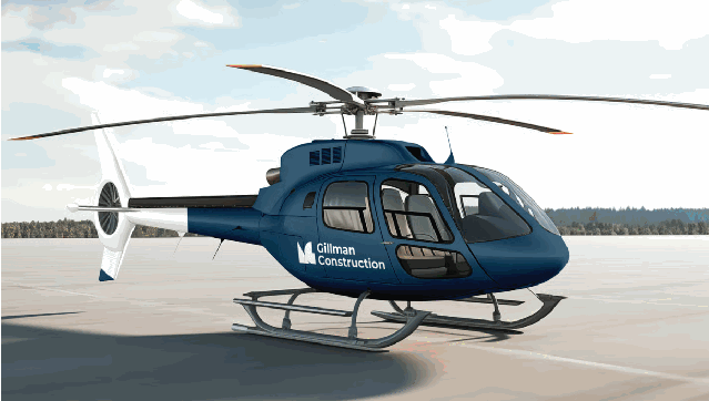 Helicopter livery mockup